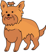Silhouette of healthy-weight dog